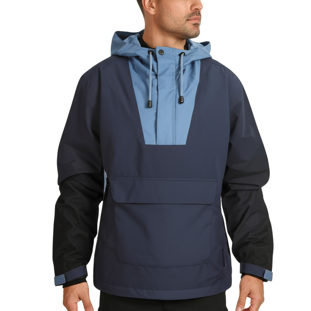 Men's Blue and Black Ski Jacket